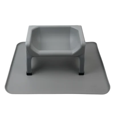 Flufftrough placemat grijs